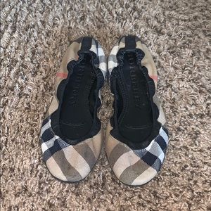 Burberry plaid flats